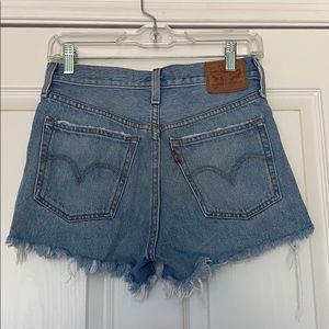 Levi’s cutoff shorts.  Size 25.